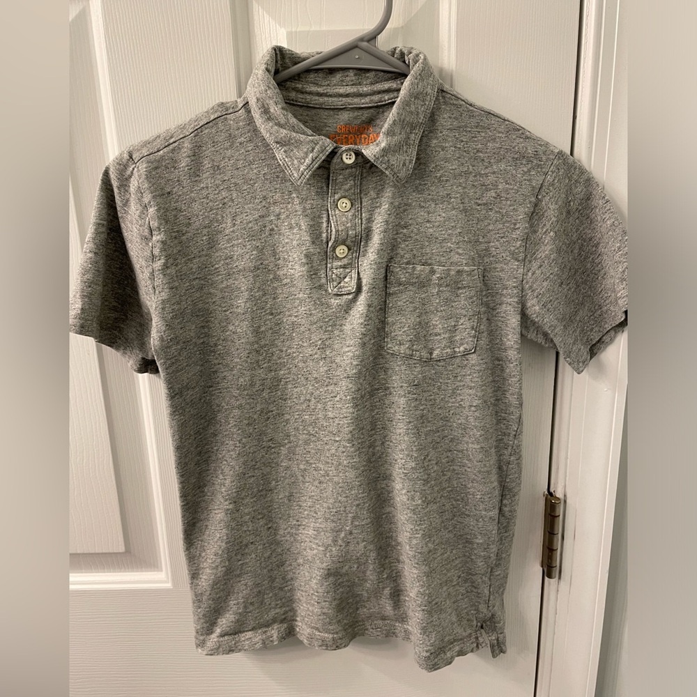 J Crew Crew Cuts jersey gray polo youth 12